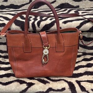 Dooney & Bourke Tan Leather Satchel